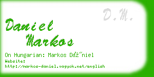 daniel markos business card